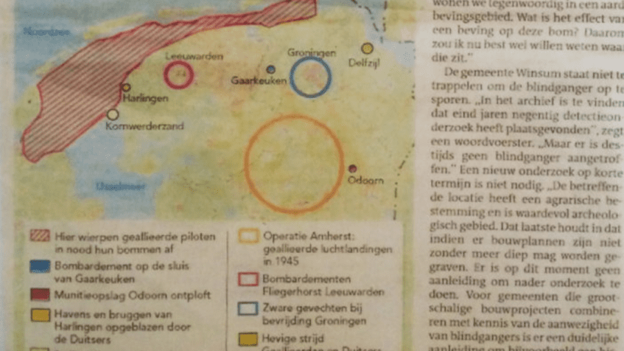Kaart van BeoBOM in Dagblad van het Noorden